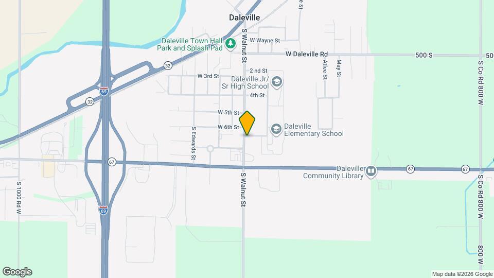 8620 S Walnut St Map and Location Details