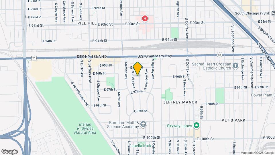 9636 S Brennan Ave Map and Location Details