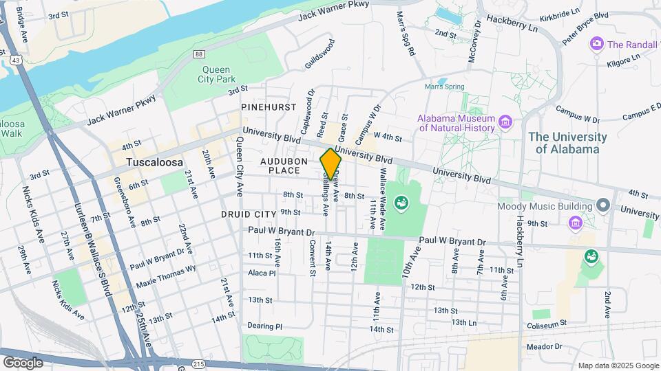 Bama Gameday Center Map and Location Details
