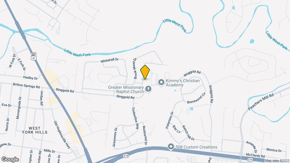 268 Moncrest Dr Map and Location Details