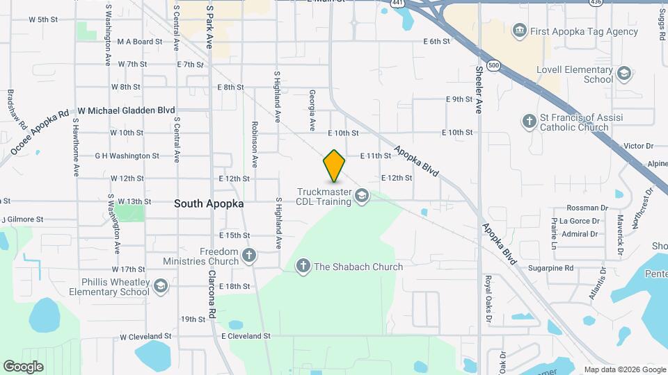 435 E 13th St Map and Location Details