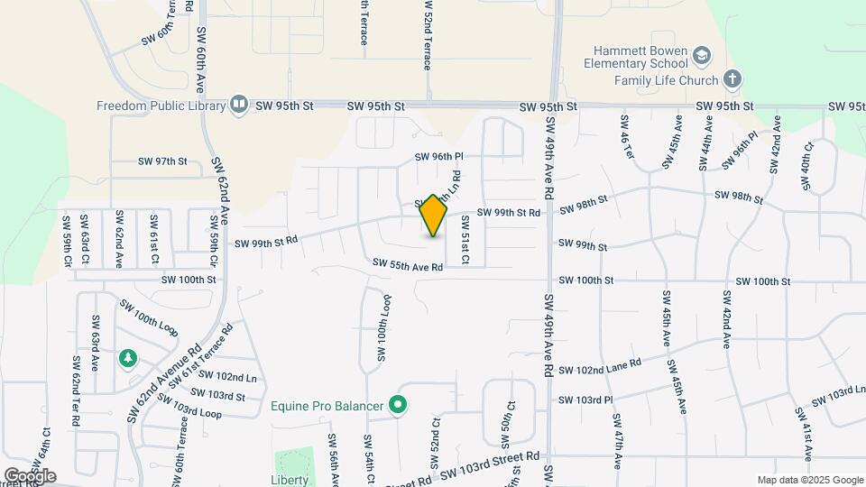 9907 SW 54th Ave Map and Location Details