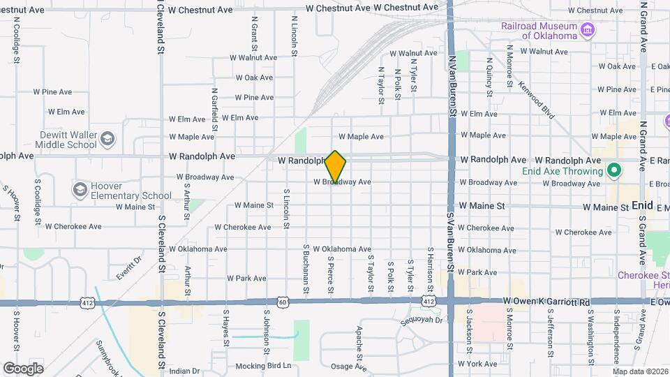 1523 W Broadway Ave Map and Location Details