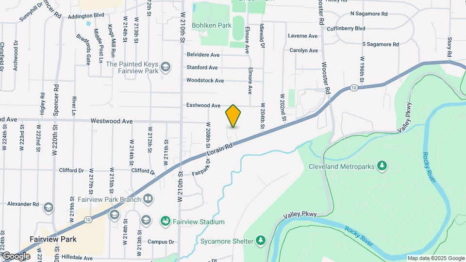20584 Lorain Rd Map and Location Details