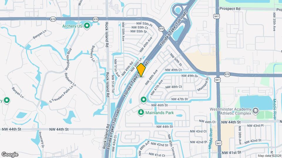 4813 NW 48th Ter Mapa y Detalles de la Ubicación