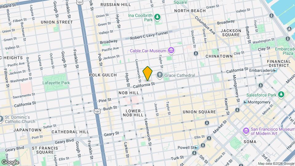 1240 California St Map and Location Details