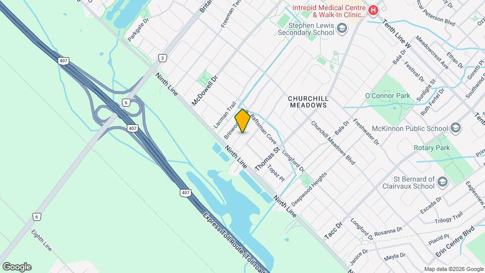 3860 Bloomington Crescent Map and Location Details