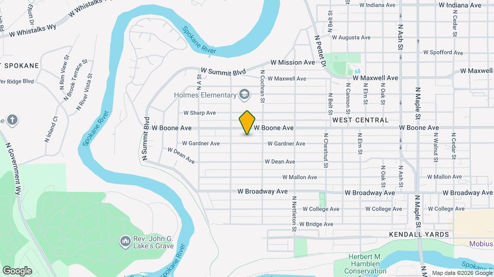 2530 W Gardner Ave Map and Location Details