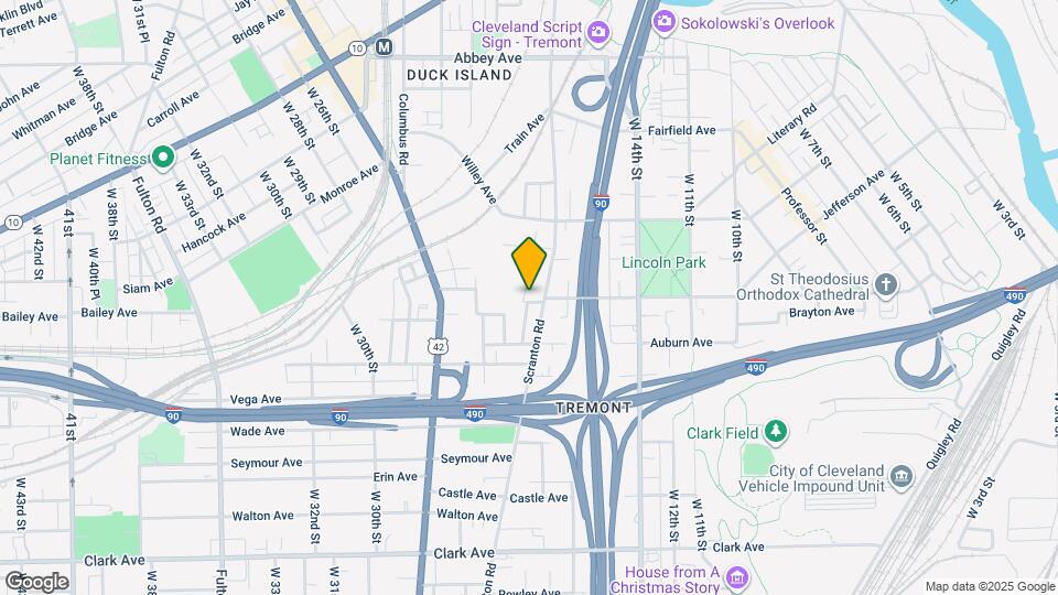 1726 Starkweather Ave Map and Location Details