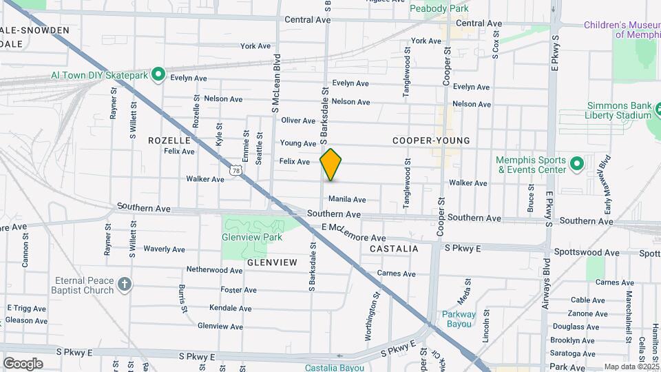 1925 Walker Ave Map and Location Details