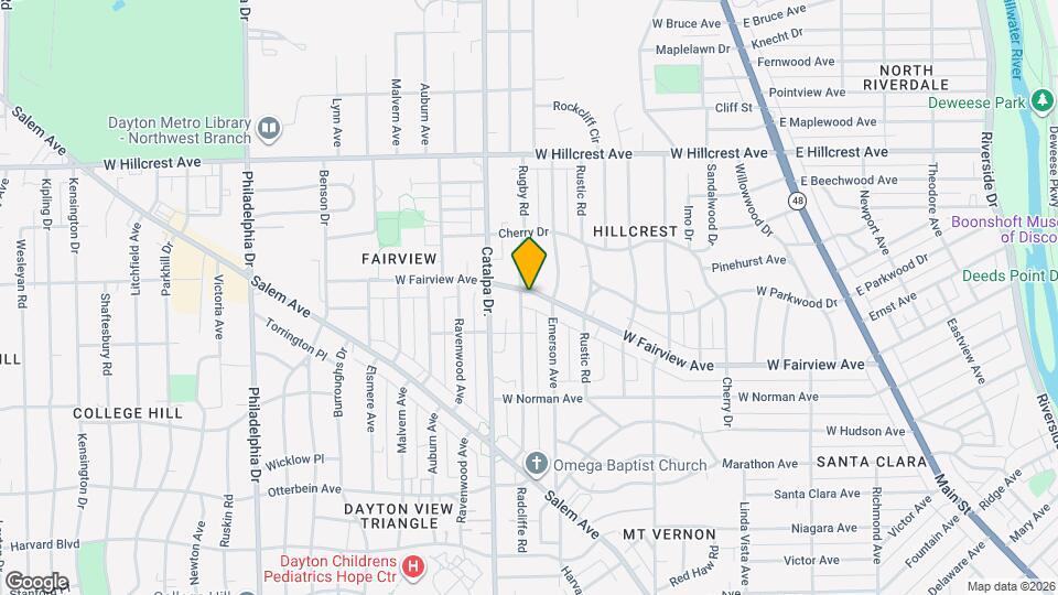 724 W Fairview Ave Map and Location Details