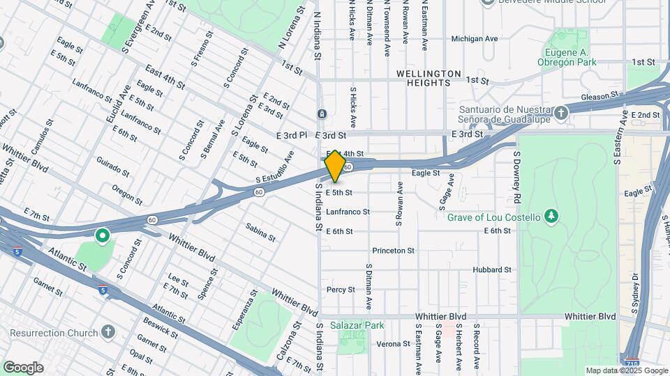 3633 E 5th St Mapa y Detalles de la Ubicación