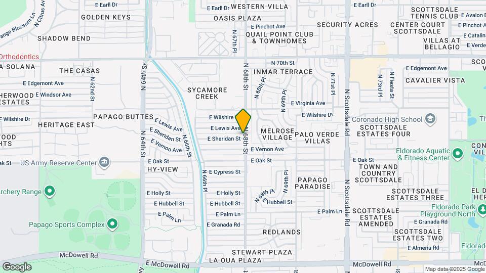 6750 E Sheridan St Map and Location Details