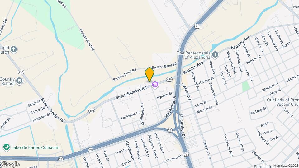 3520 Bayou Rapides Rd Map and Location Details