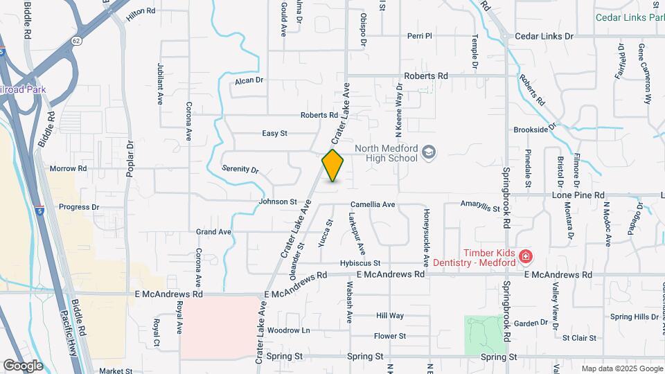 1800 Crater Lake Ave Map and Location Details