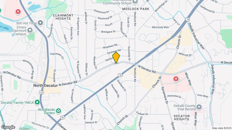 2431 N Decatur Rd Map and Location Details