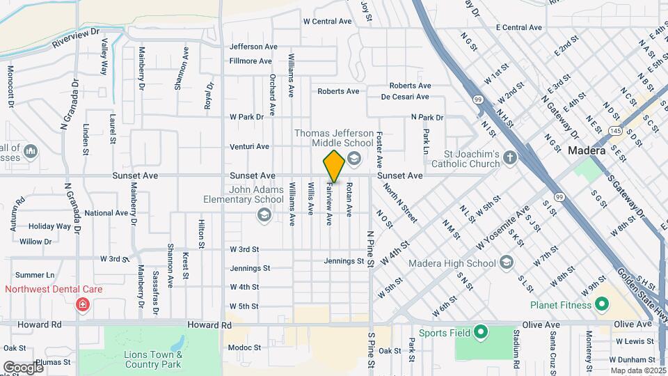 521 Fairview Ave Map and Location Details
