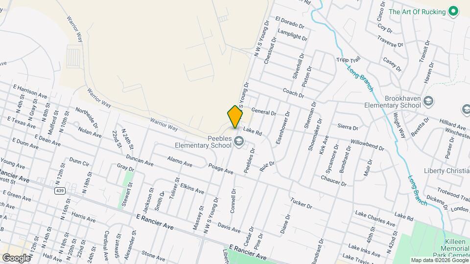 1809 N W S Young Dr Map and Location Details