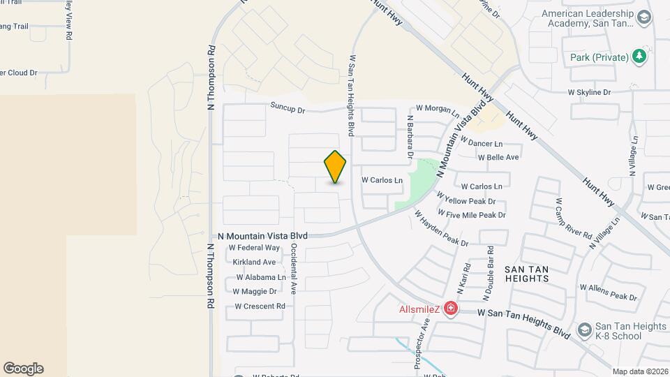 4502 W Feather Plume Dr Map and Location Details