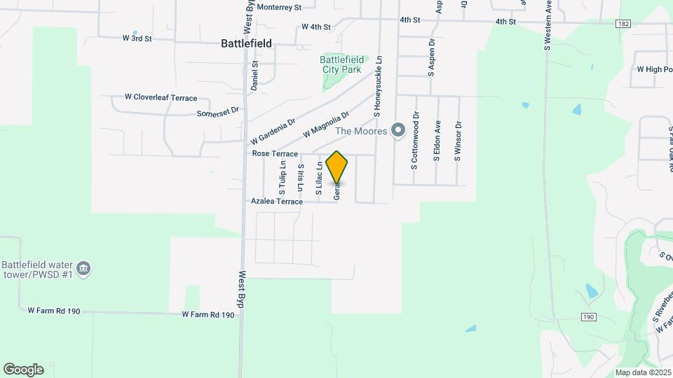 5858 Geranium Ln Map and Location Details