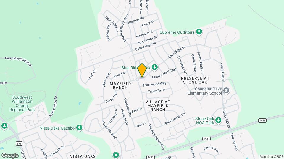 3800 Brownstone Cove Map and Location Details