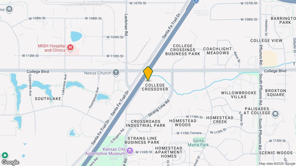 Woodspring Suites Kansas City LenexaWoodspr Mapa y Detalles de la Ubicación