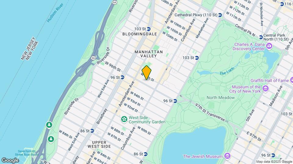 125 W 96th St Mapa y Detalles de la Ubicación