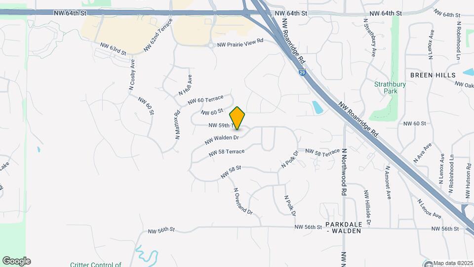 5208 NW Walden Dr Map and Location Details