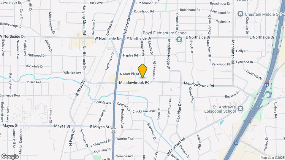 454 Meadowbrook Rd Mapa y Detalles de la Ubicación
