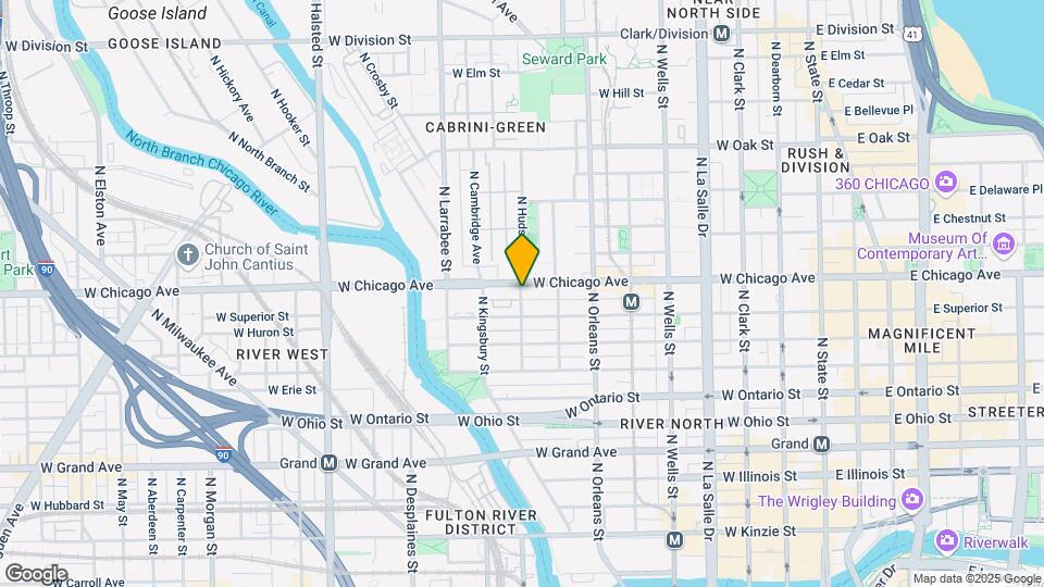 751 N Hudson Ave Map and Location Details