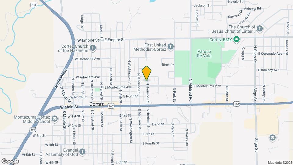 444 E Montezuma Ave Map and Location Details