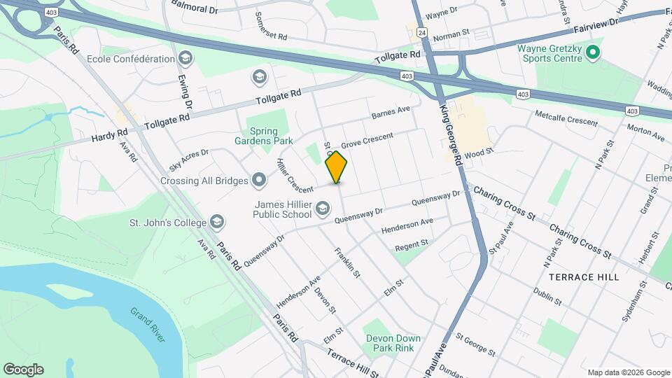 2 Hillier Crescent Map and Location Details