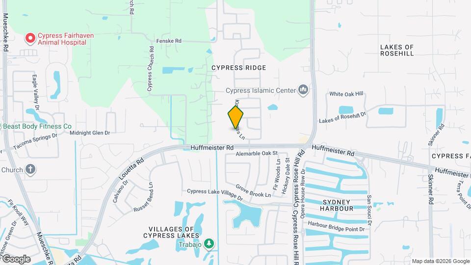 15807 Kings Cypress Ln Map and Location Details
