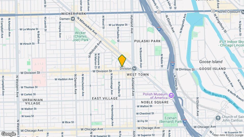 1648 W Division St Map and Location Details