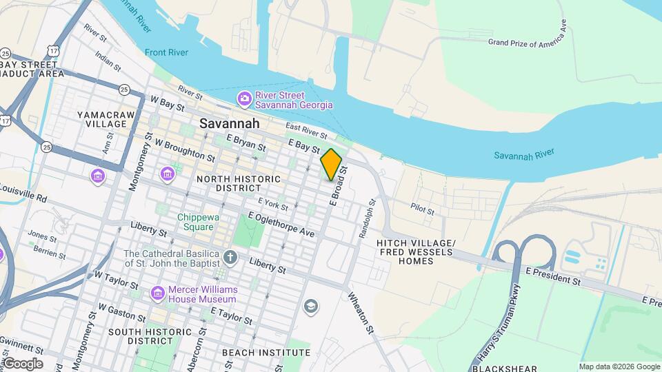 545 E Congress St Map and Location Details