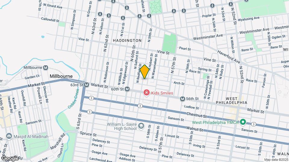 45 N 59th St Map and Location Details