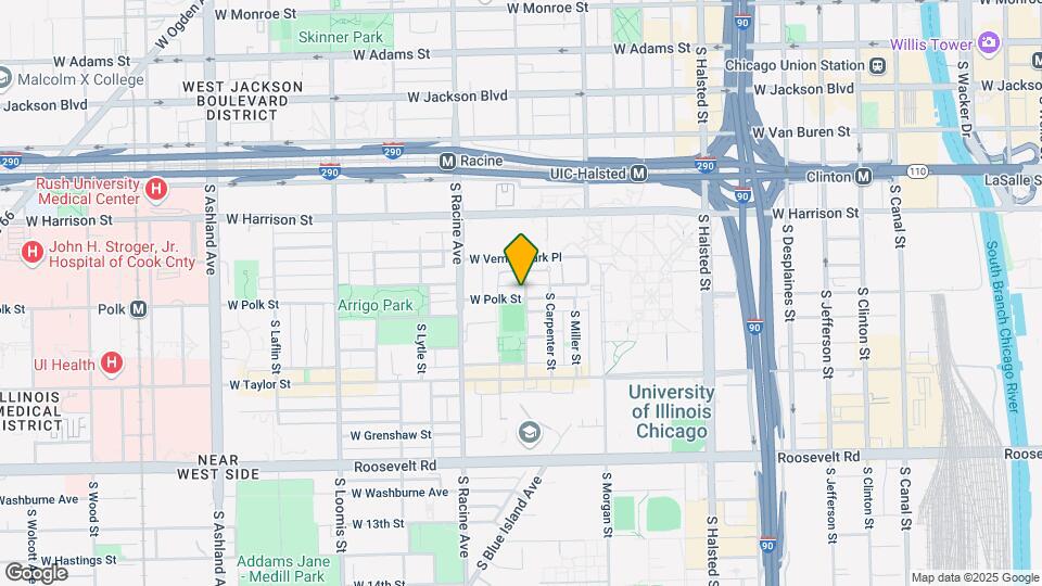 1100 W Polk St Mapa y Detalles de la Ubicación