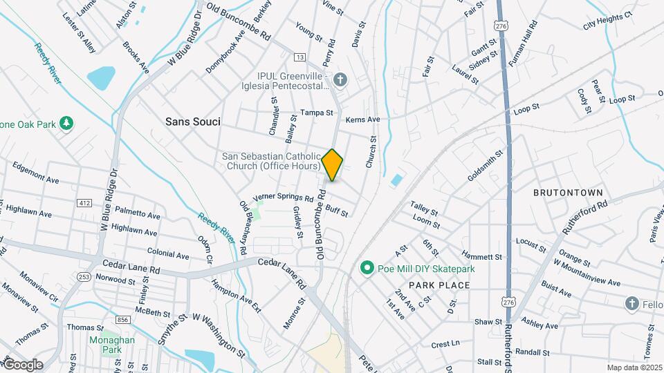 2210 Old Buncombe Rd Map and Location Details