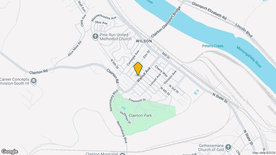 502 Walnut Ave Map and Location Details