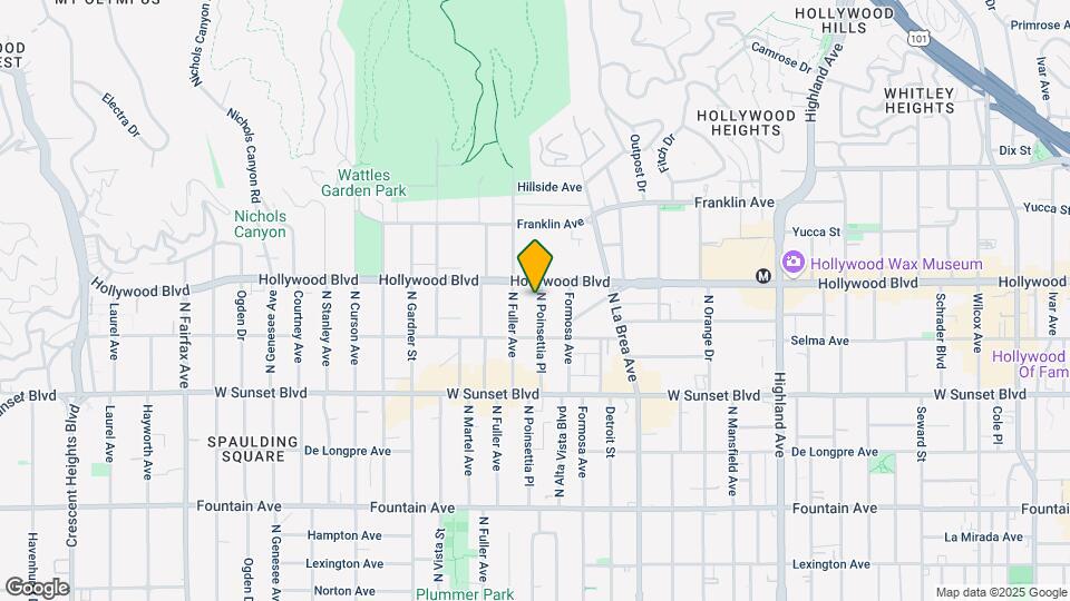 1641 N Poinsettia Pl Map and Location Details