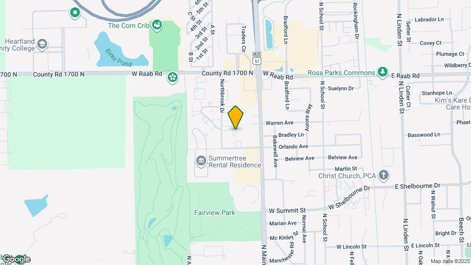 1504 Northbrook Dr Map and Location Details