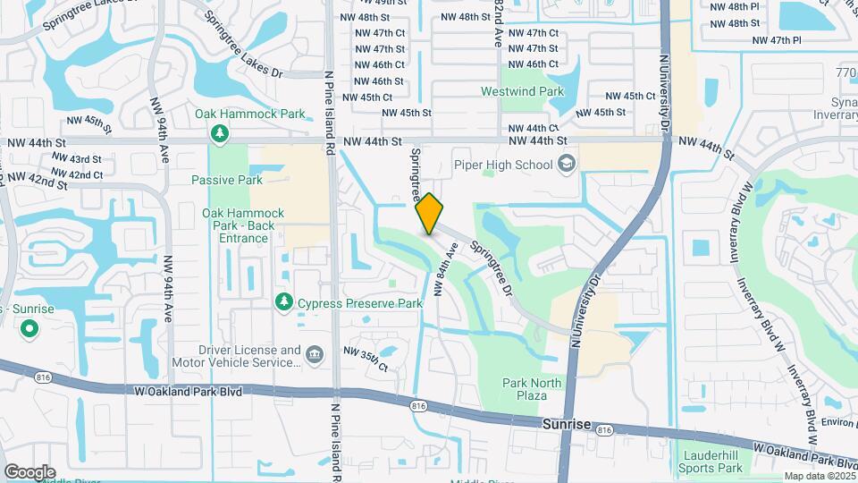 8422 NW 40th Ct Map and Location Details