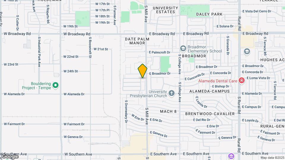 2515 S Maple Ave Map and Location Details