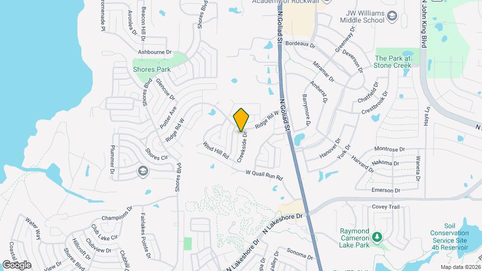 1980 Creekside Dr Mapa y Detalles de la Ubicación