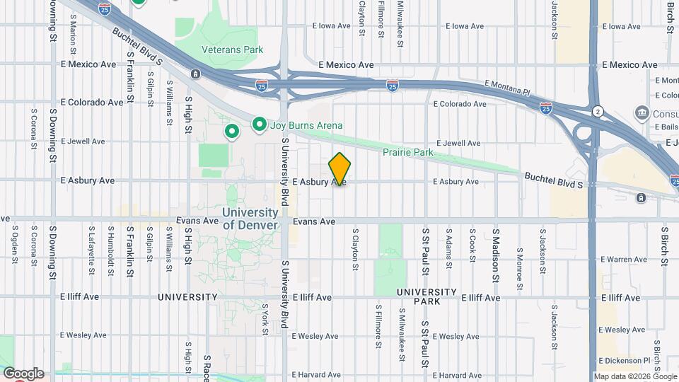 2018-2020 S Columbine St Map and Location Details