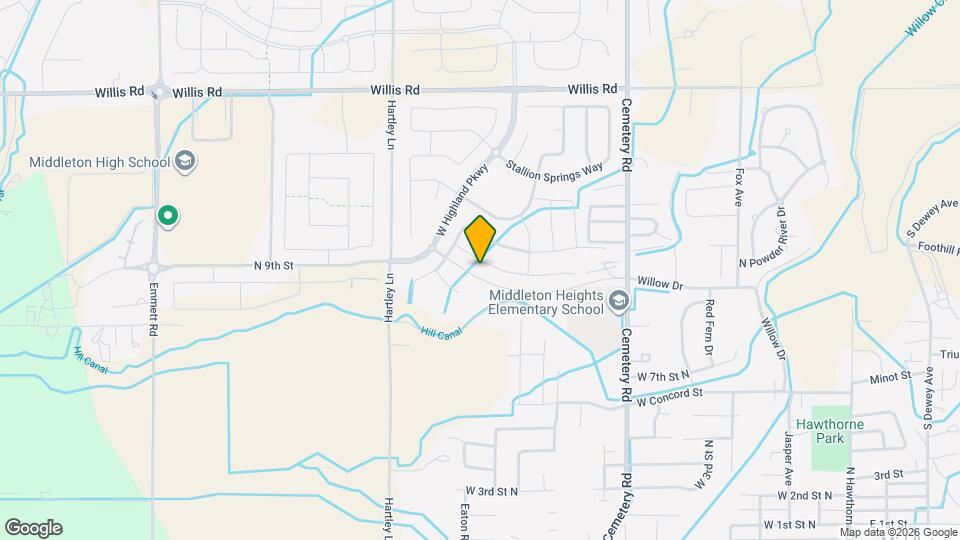 1071 Silver Springs St Map and Location Details