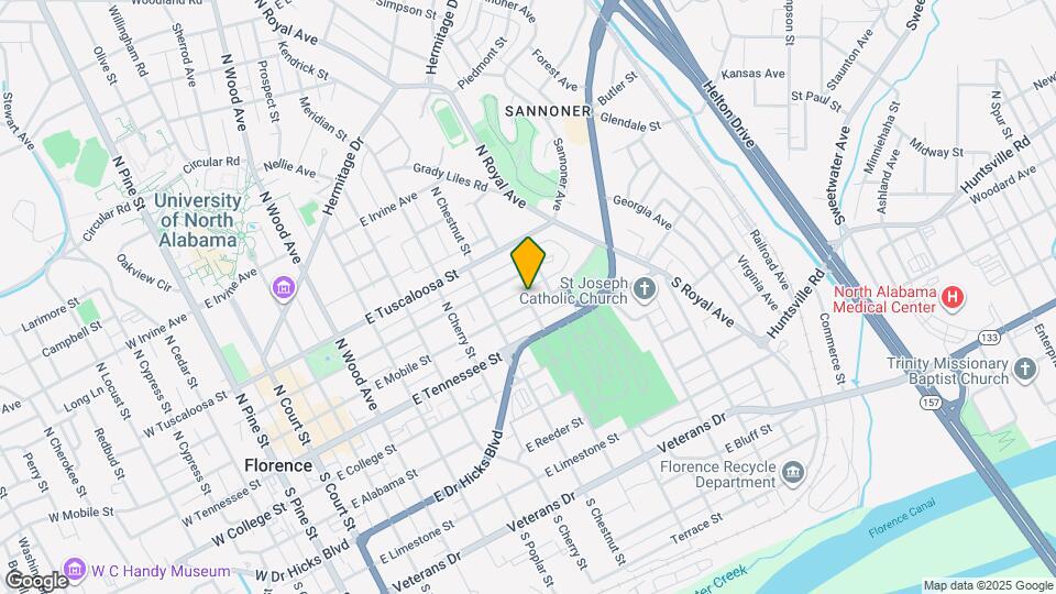 801 E Mobile St Map and Location Details