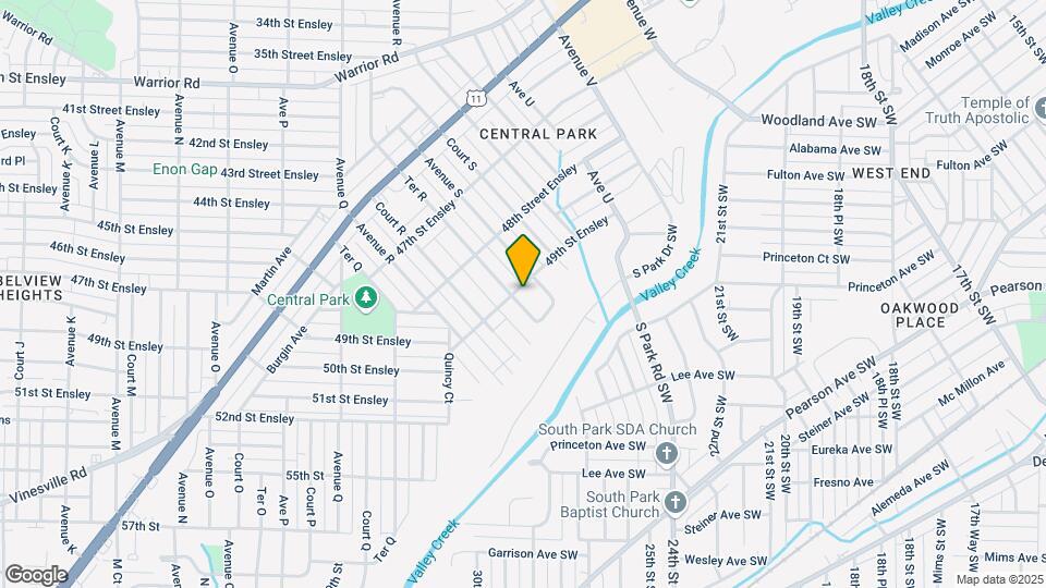 1853 49th St Ensley Map and Location Details