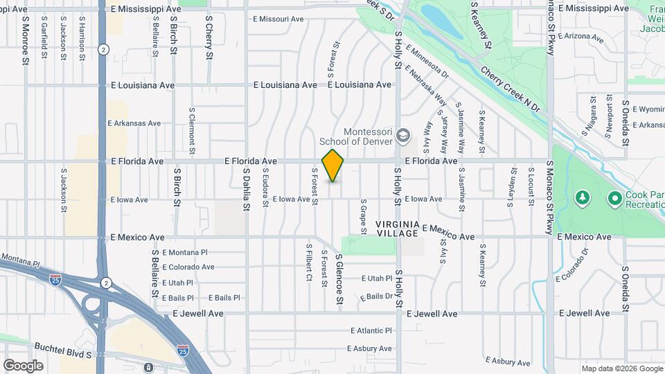 1552 S Flamingo Way Map and Location Details