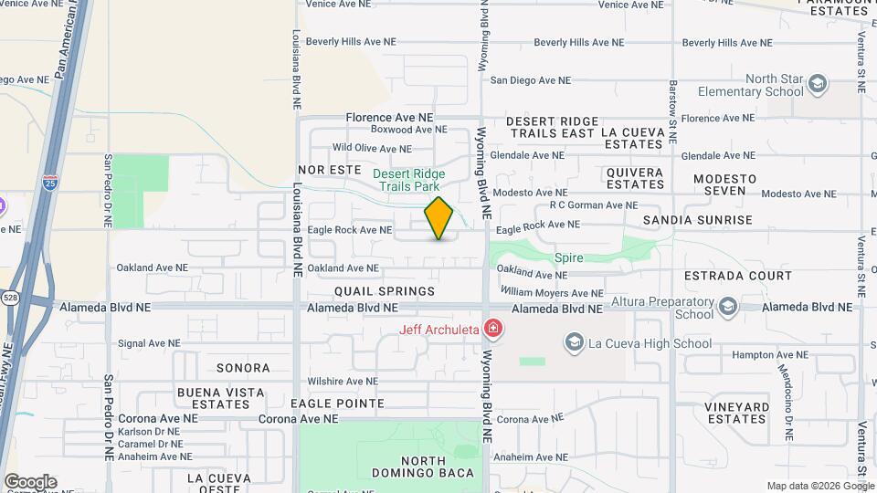 7424 Desert Eagle Rd NE Mapa y Detalles de la Ubicación